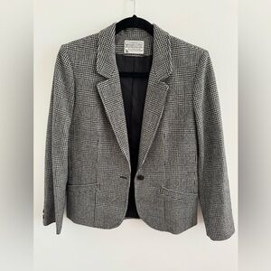 Pendleton Houndstooth Wool Blazer